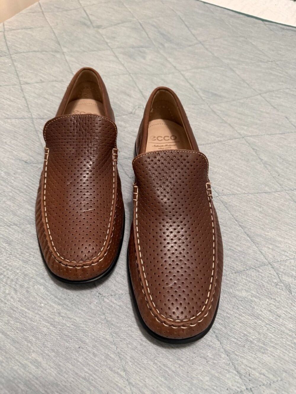 Mens ECCO Perforated Classic Moc 2.0 Sz 11.5/12/US 45 EU